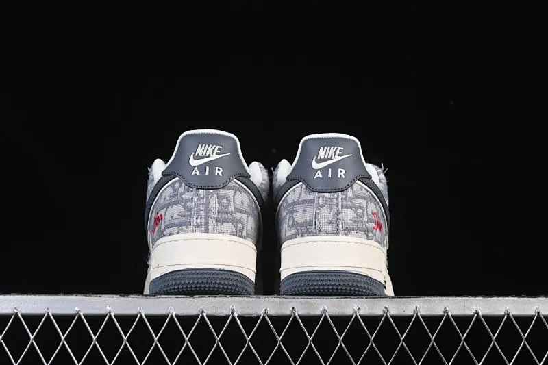 All categories Nk Air Force 1 Air Force series Nk Air Force 1 Low Air Force low top Nike Air Force 1'07 Low Dior joint pattern beige gray red Air Force 1 low top casual sneakers MZ9588-807